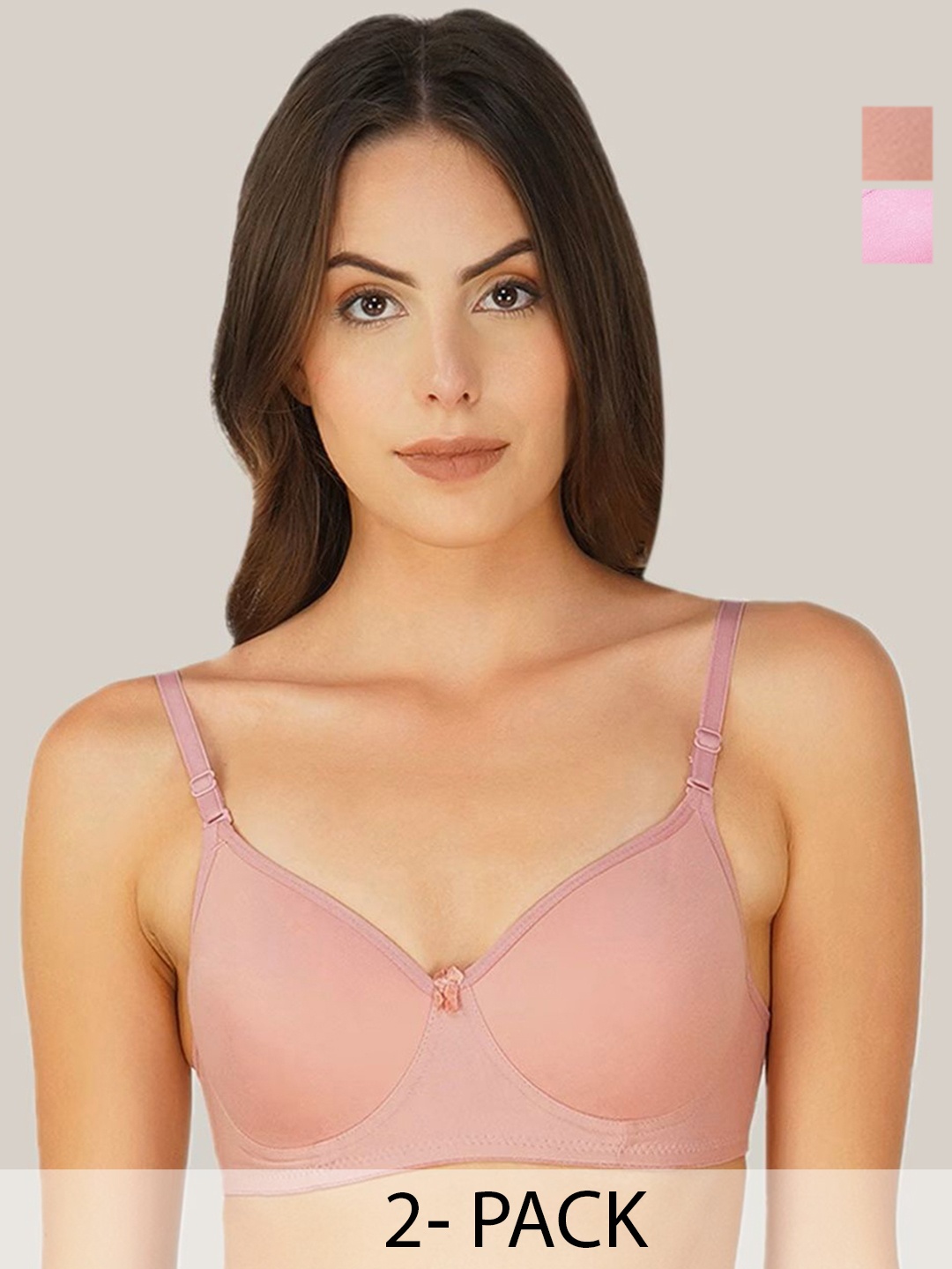 

Designer Bugs Bra Medium Coverage Lightly Padded, Pink