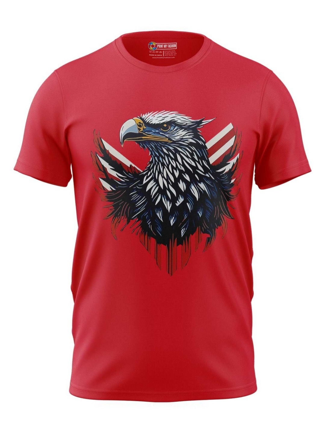

Print My Fashion Boys Graphic Printed Round Neck Cotton T-shirt, Red