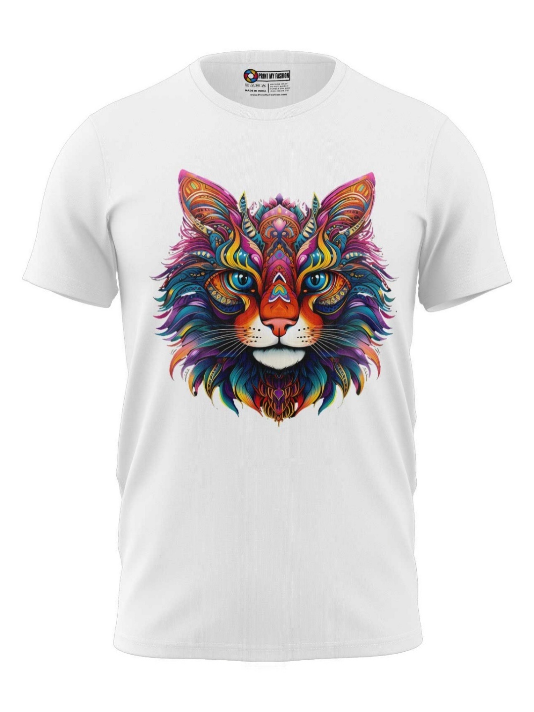 

Print My Fashion Boys Graphic Printed Round Neck Cotton T-shirt, White