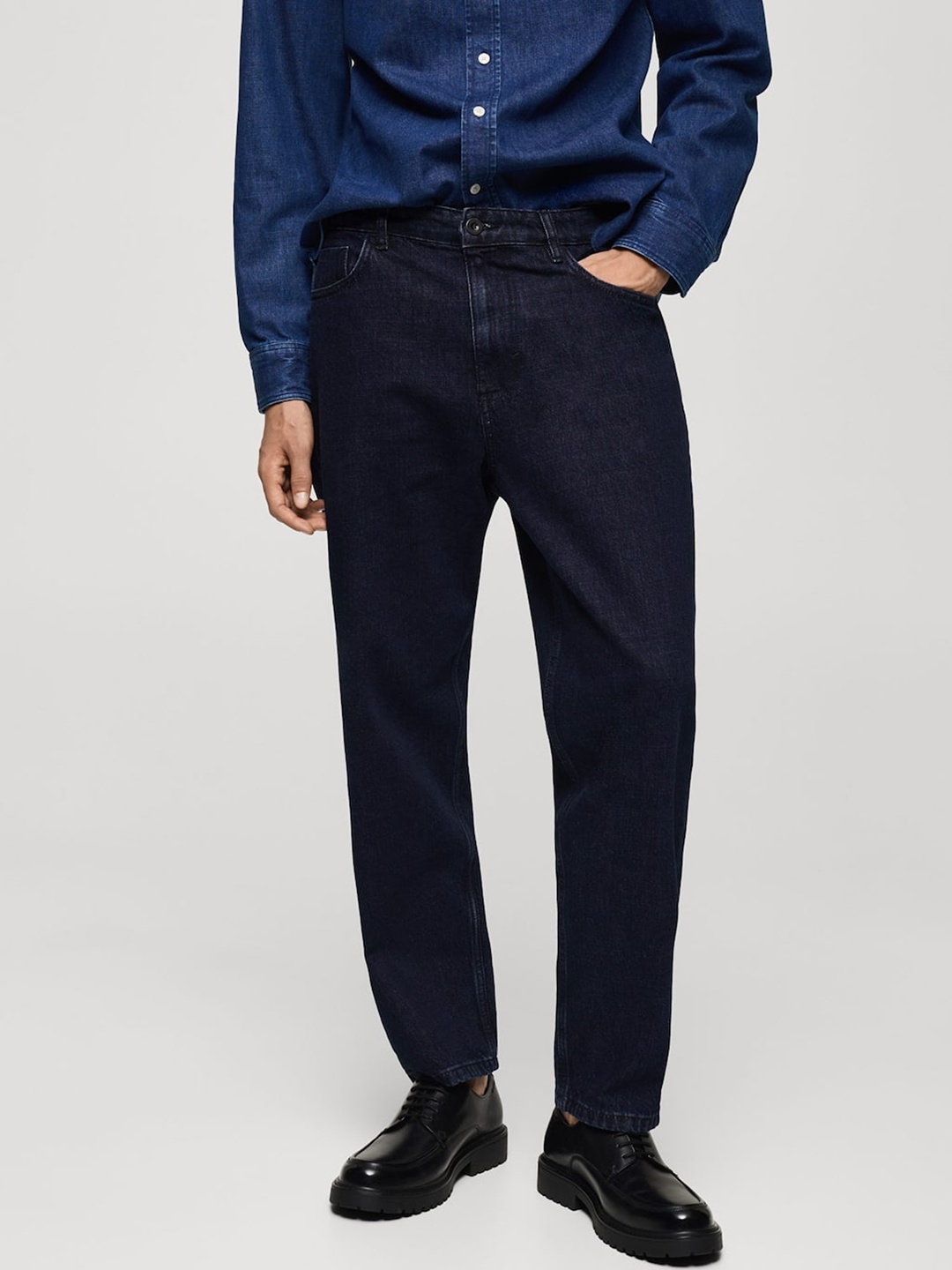 

MANGO MAN Relaxed Fit Jeans, Navy blue