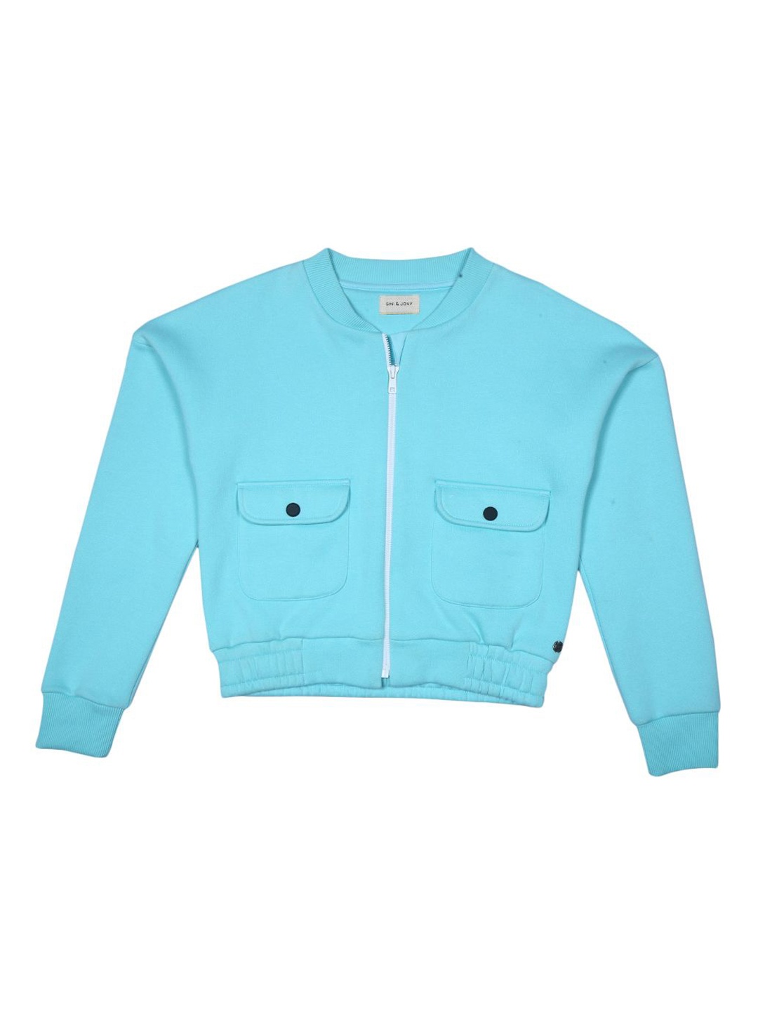 

Gini and Jony Girls Cotton Open Front Jacket, Blue