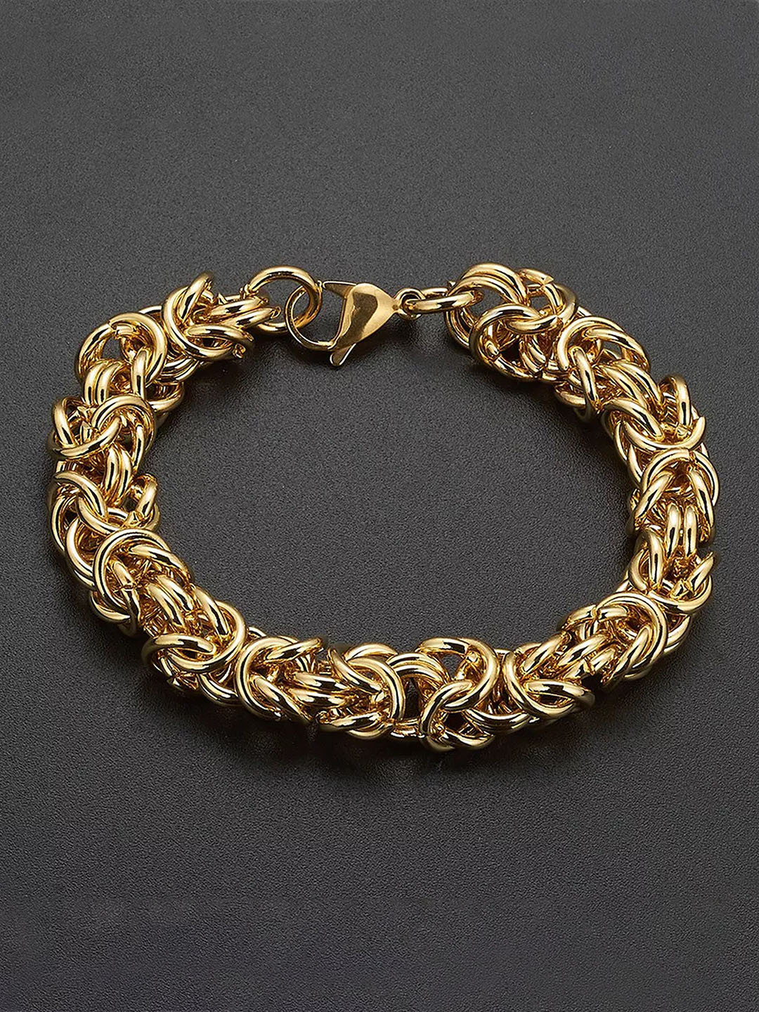 

Lila Men Stainless Steel Link Bracelet, Gold