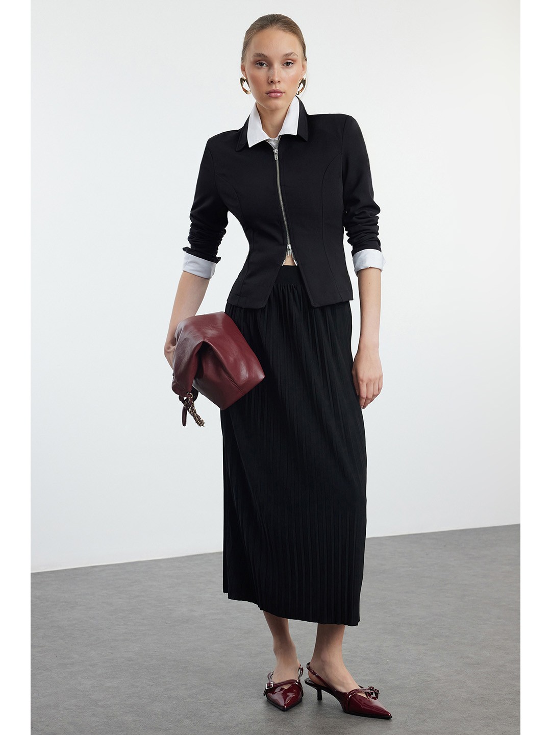 

Trendyol A-line Maxi Skirt, Black