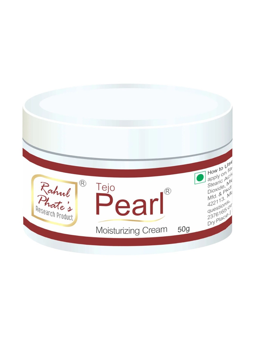 

Rahul Phate Research Product Tejo-Pearl Moisturizing Cream -50 g, White