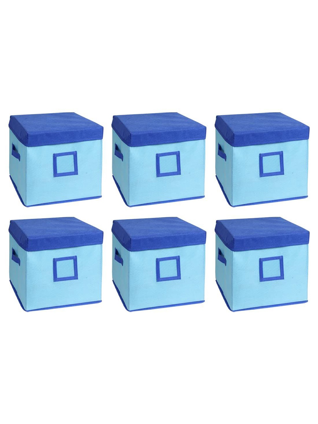 

prettykrafts Blue 6 Pieces Reusable Multi-Utility Organisers