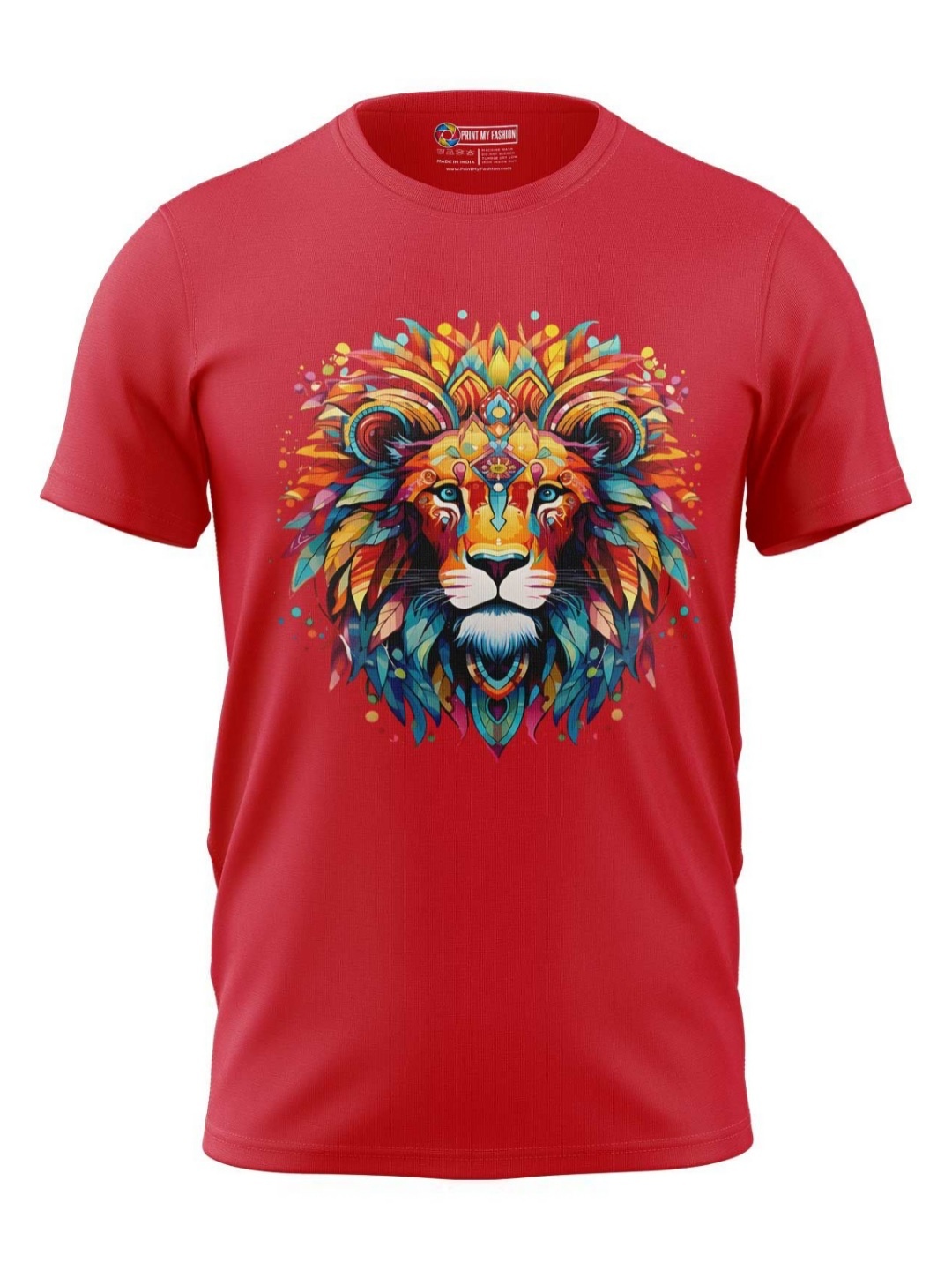 

Print My Fashion Boys Graphic Printed Round Neck Cotton T-shirt, Red