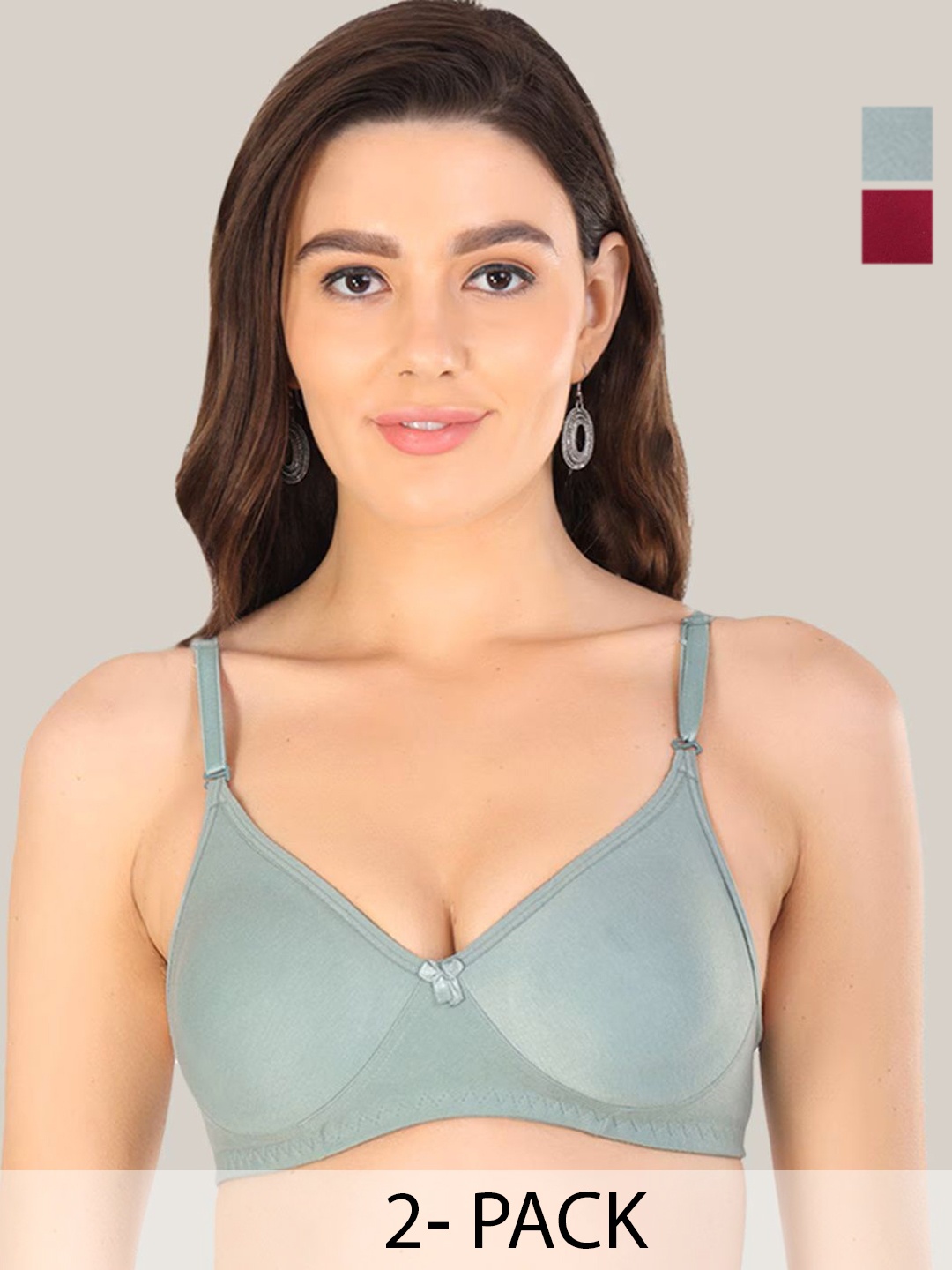 

Designer Bugs Bra Medium Coverage Lightly Padded, Maroon
