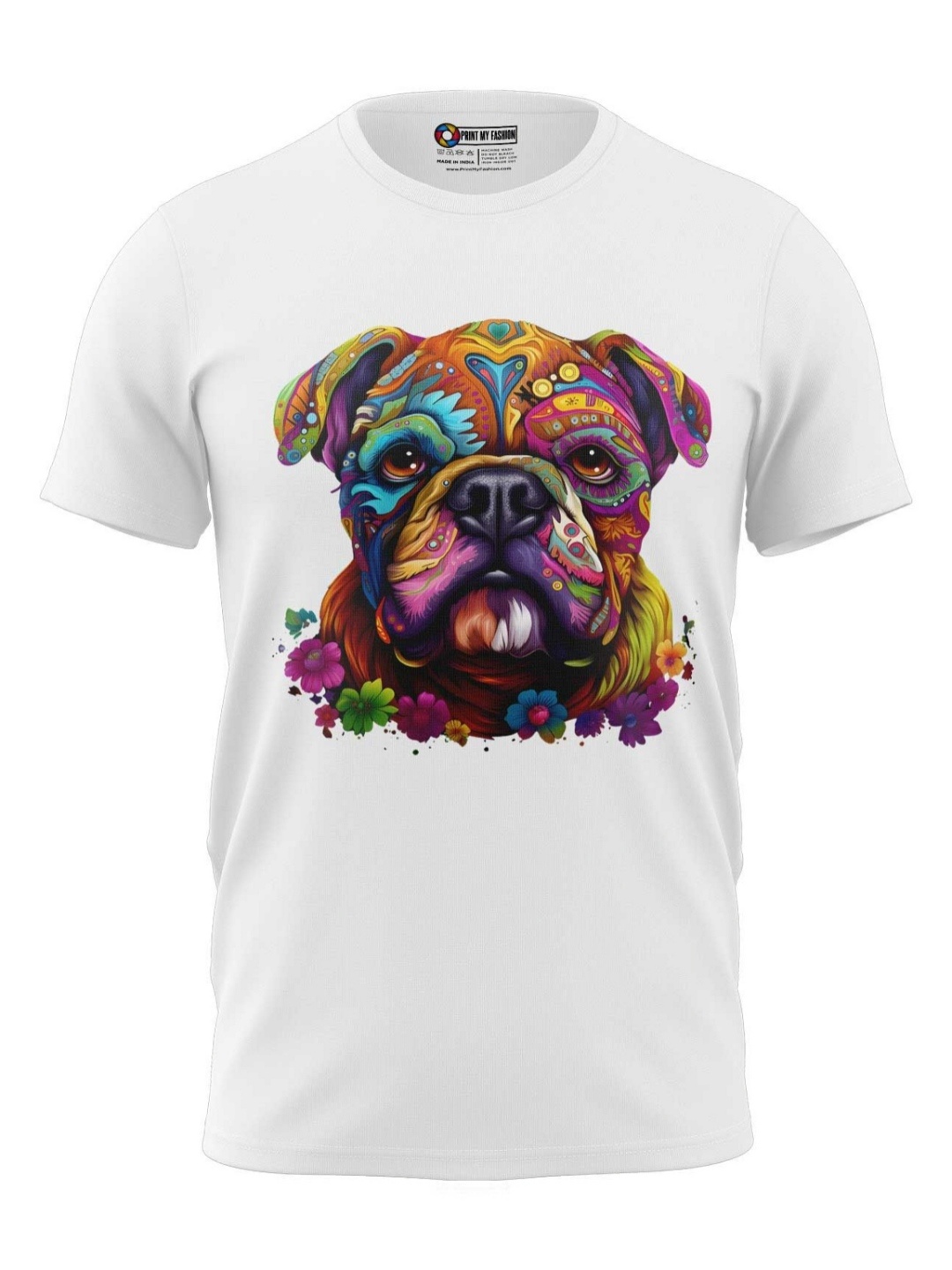 

Print My Fashion Boys Graphic Printed Round Neck Cotton T-shirt, White