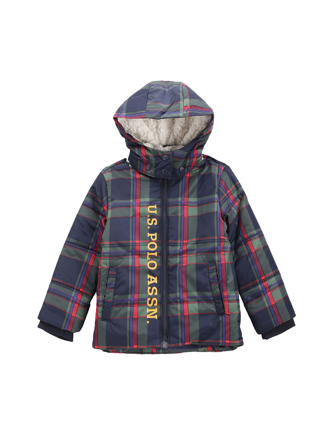 

U.S. Polo Assn. Kids Boys Checked Tailored Jacket, Blue