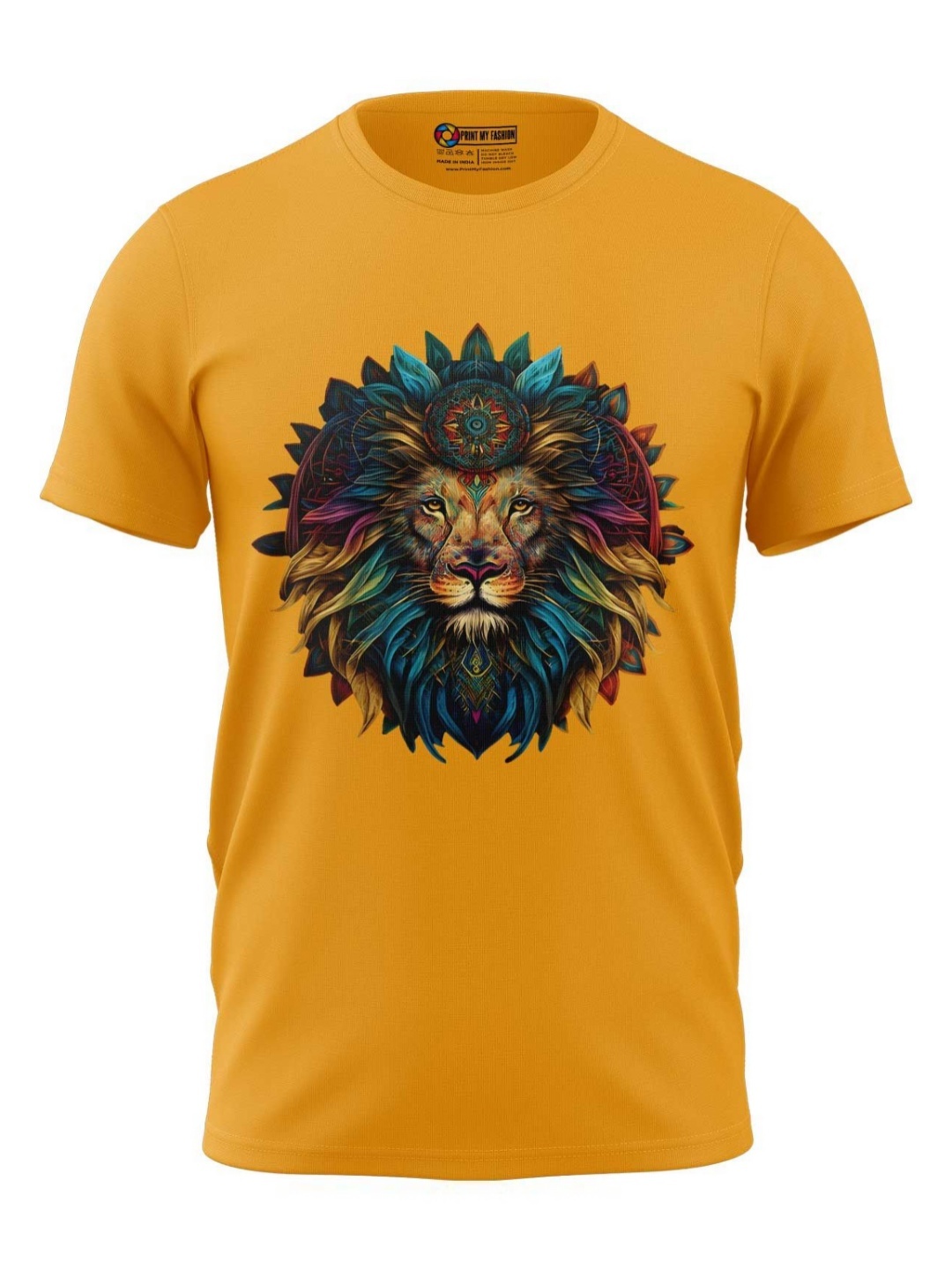

Print My Fashion Boys Graphic Printed Round Neck Cotton T-shirt, Yellow