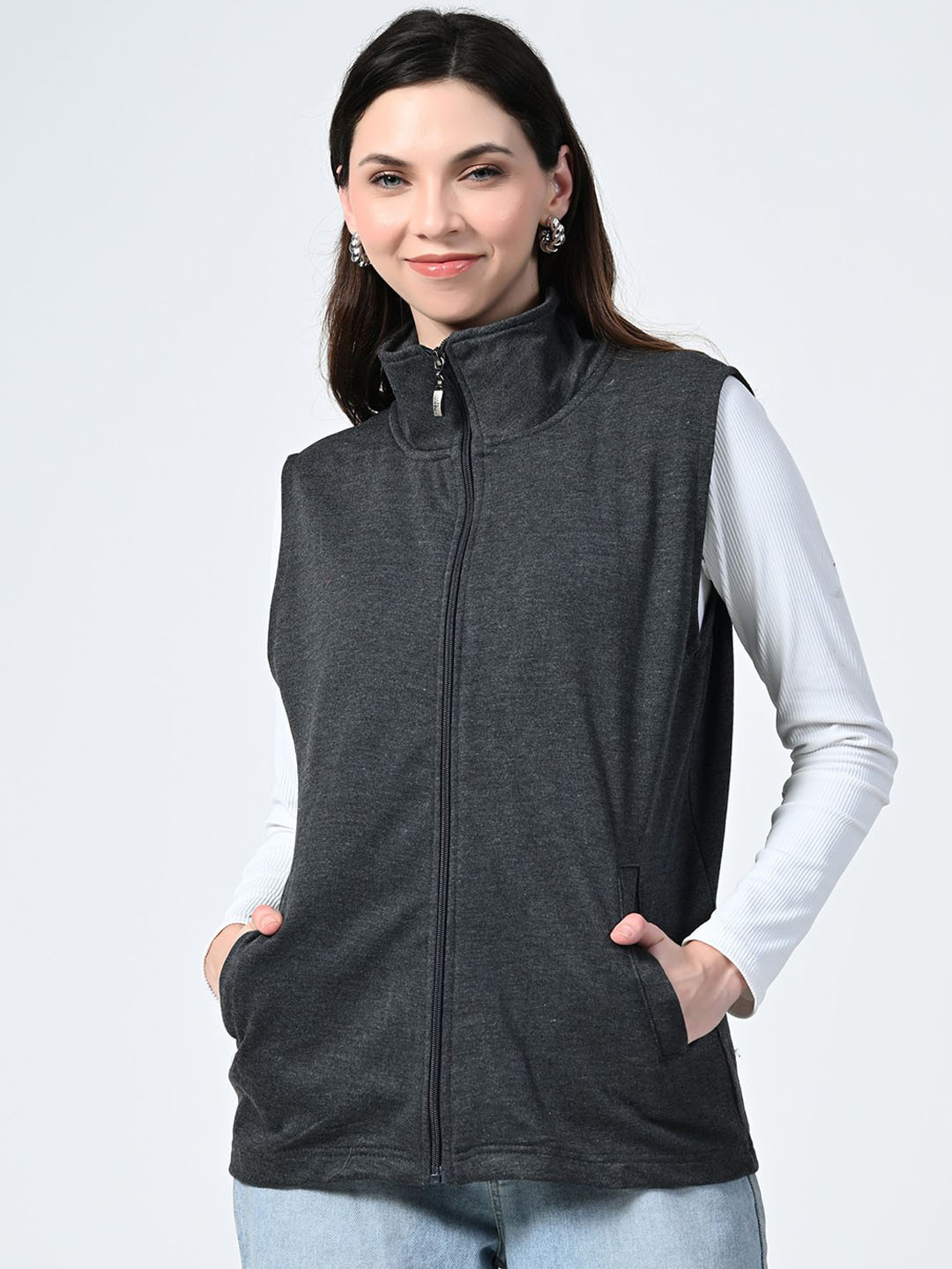 

BAESD Women Lightweight Open Front Jacket, Grey