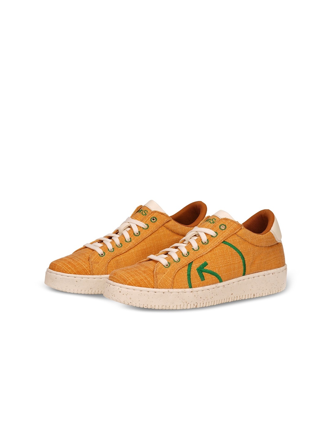 

Greensole Women Lace-Up Sneakers, Mustard