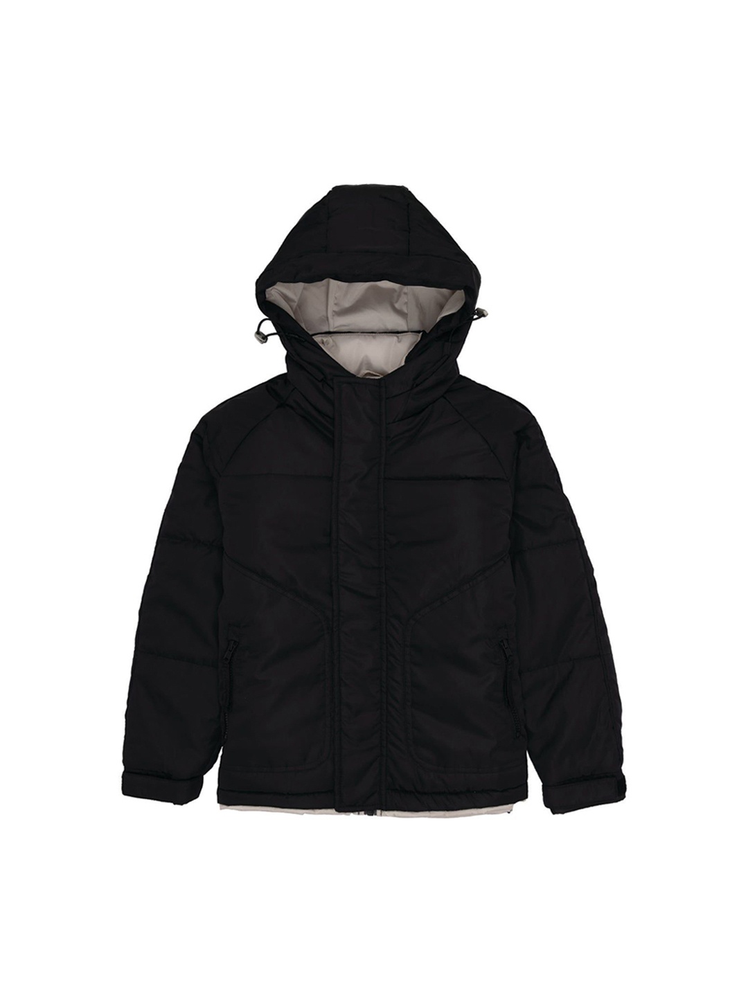 

Status Quo Boys Hooded Padded Jacket, Black