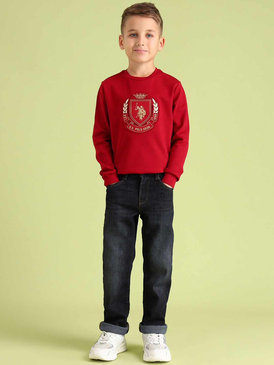 

U.S. Polo Assn. Kids Boys Relaxed Fit Jeans, Black