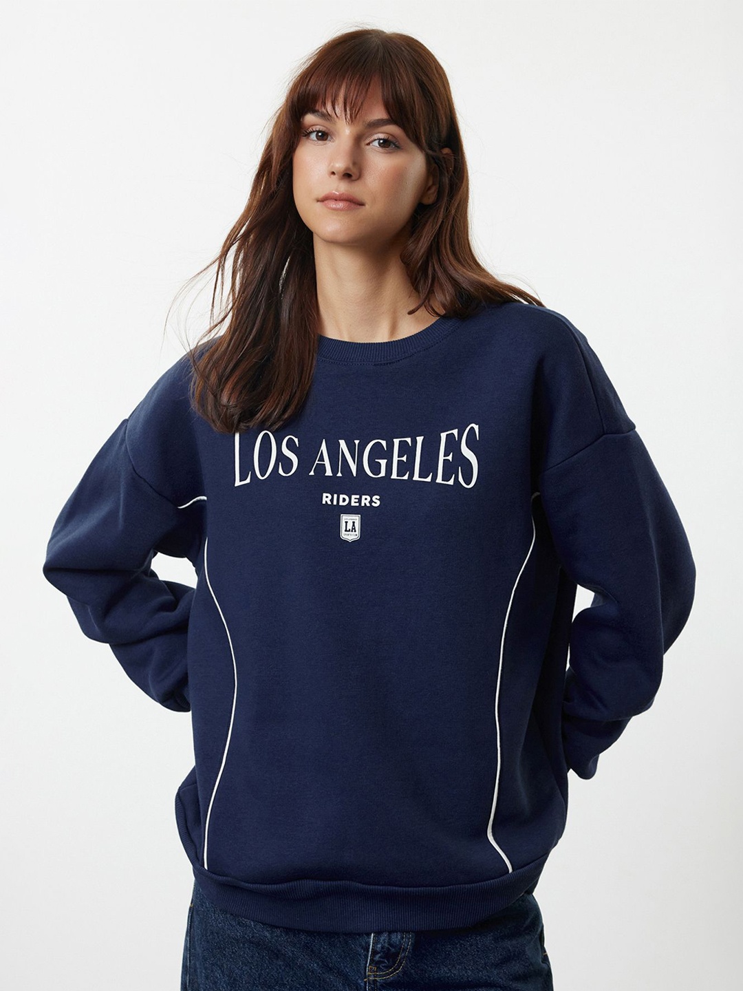 

Trendyol Women Printed Sweatshirt, Na