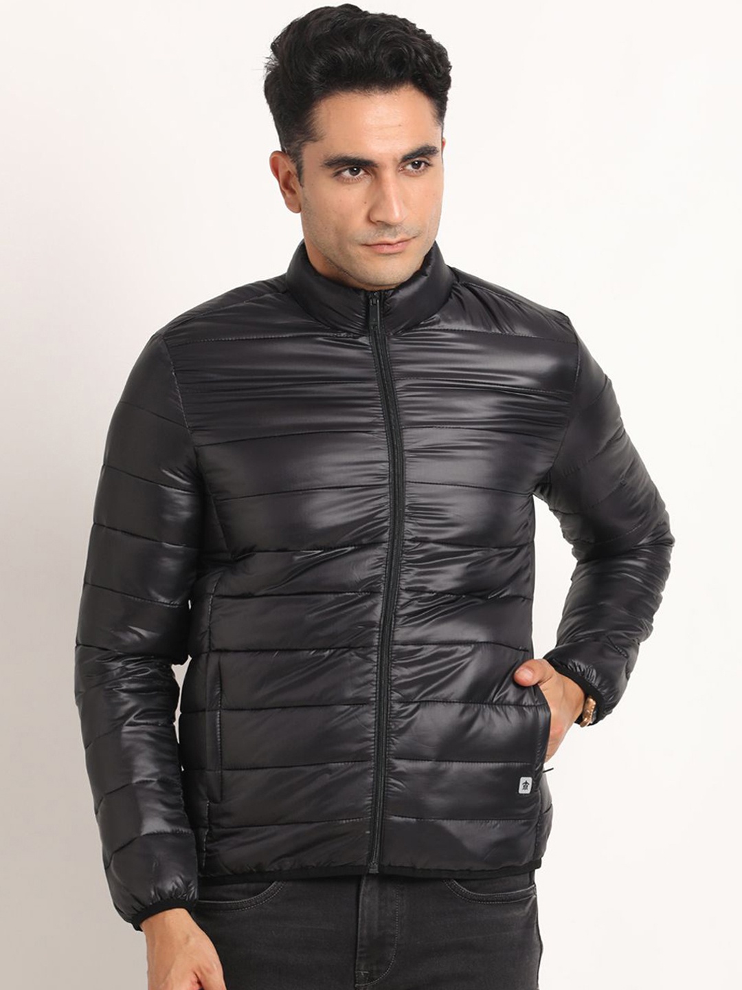

Turtle Men Windcheater and Water Resistant Quilted Jacket, Black