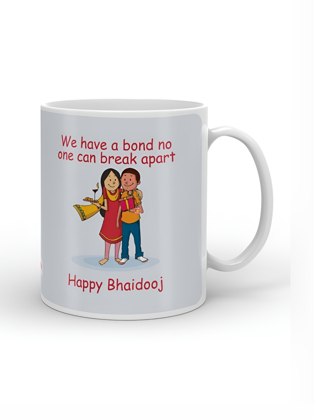 

Indigifts Blue & Red Printed Ceramic Glossy Mug 330ml
