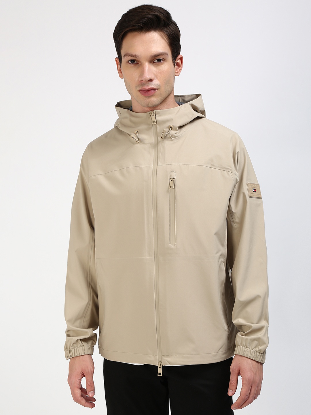 

Tommy Hilfiger Men Hooded Tailored Jacket, Beige