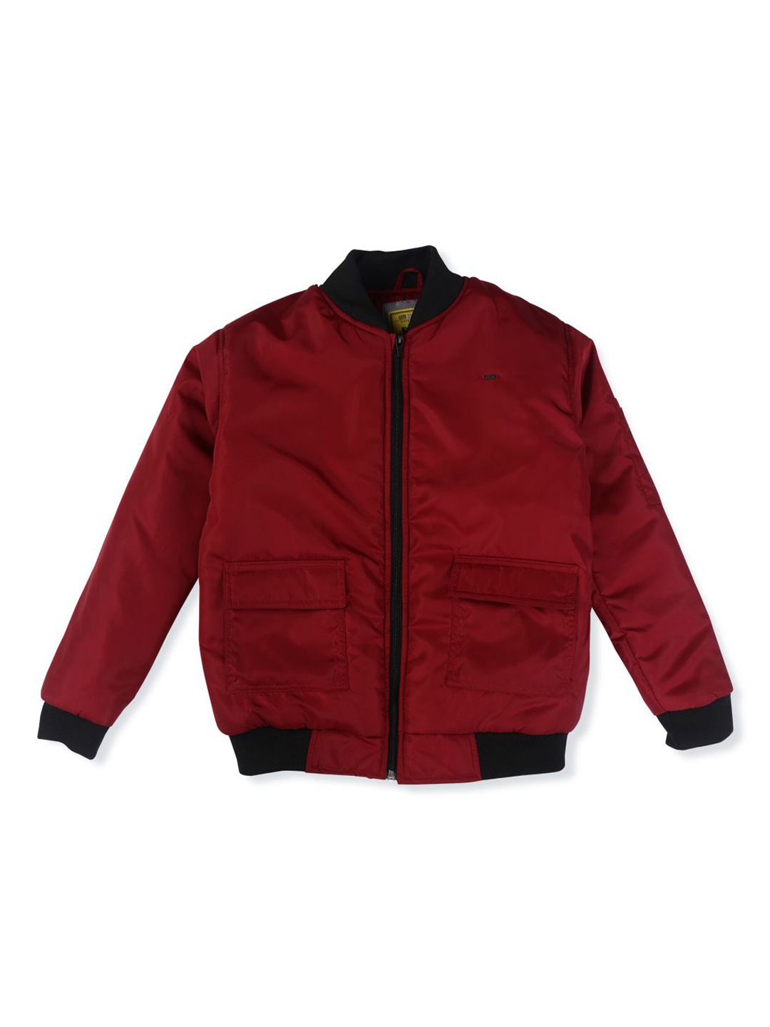 

Gini and Jony Boys Mock Collar Tailored Jacket, Red