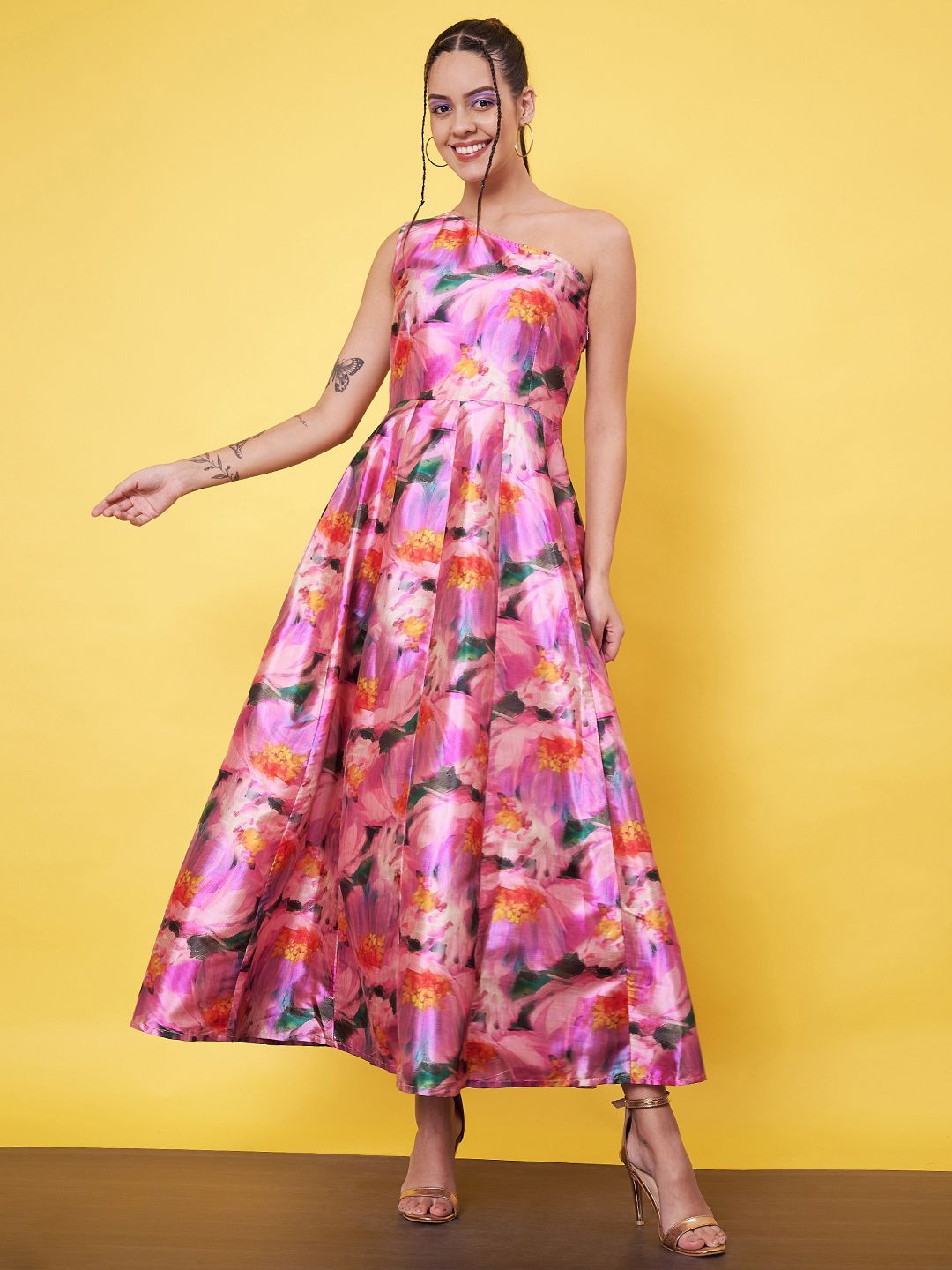 

Kannan Women Floral Printed A-Line Maxi Dress, Multi