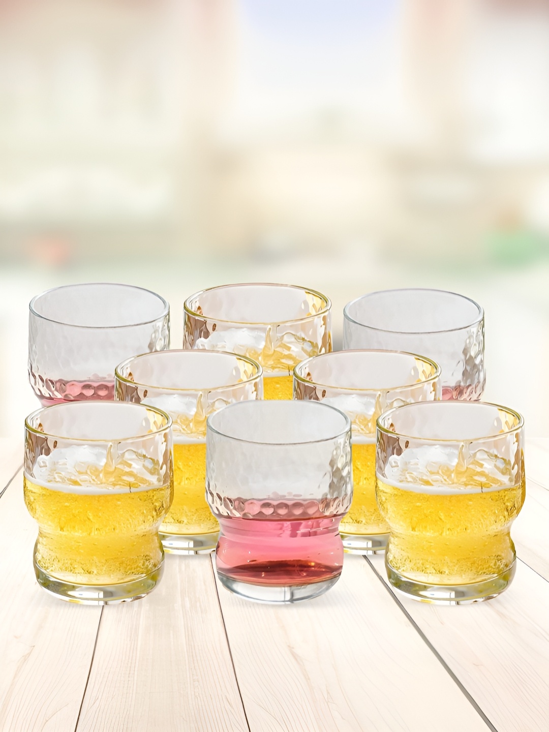 

The Better Home Transparent 8 Pieces Borosilicate Glass Water Glasses 300 ml Each