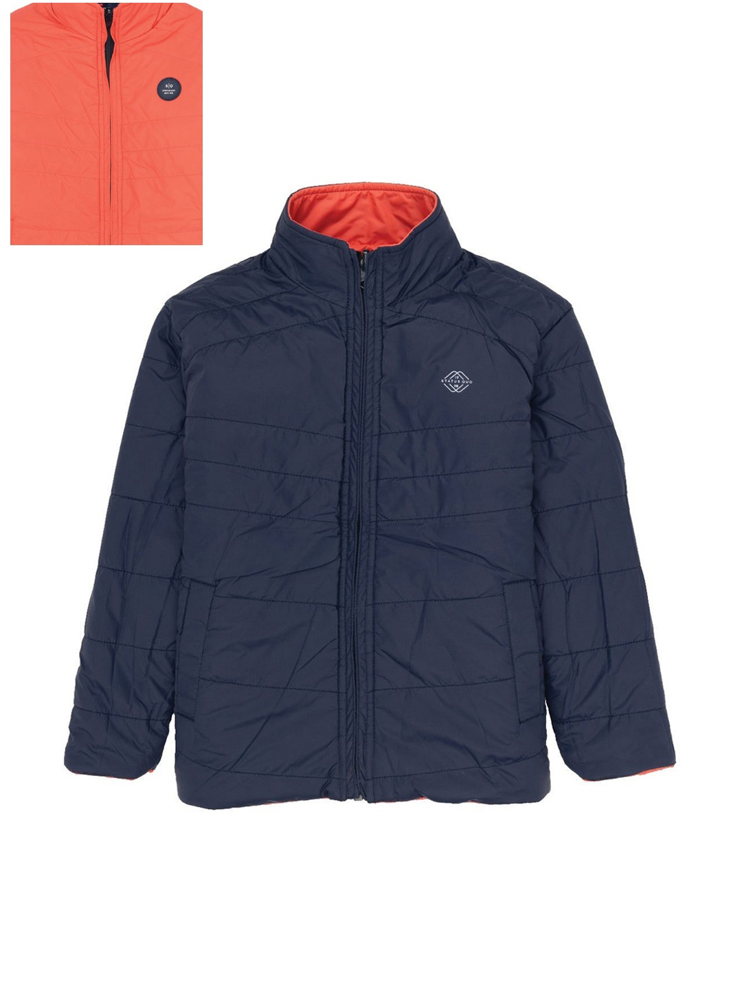 

Status Quo Boys Reversible Padded Jacket, Orange