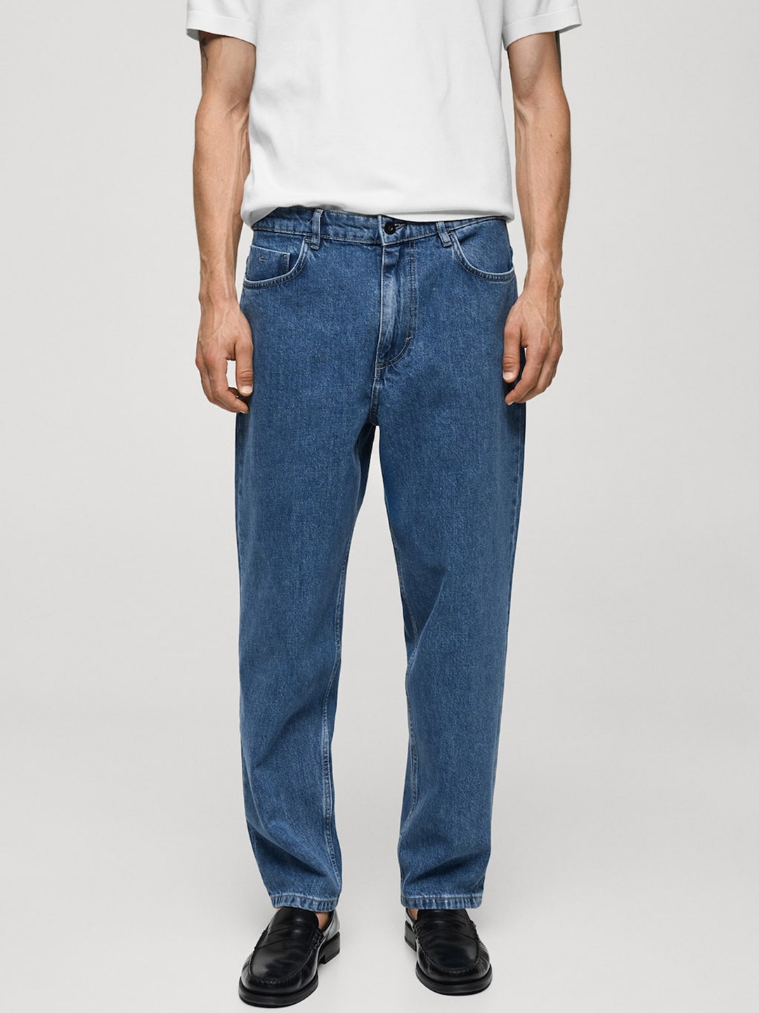 

MANGO MAN Relaxed Fit Jeans, Navy blue