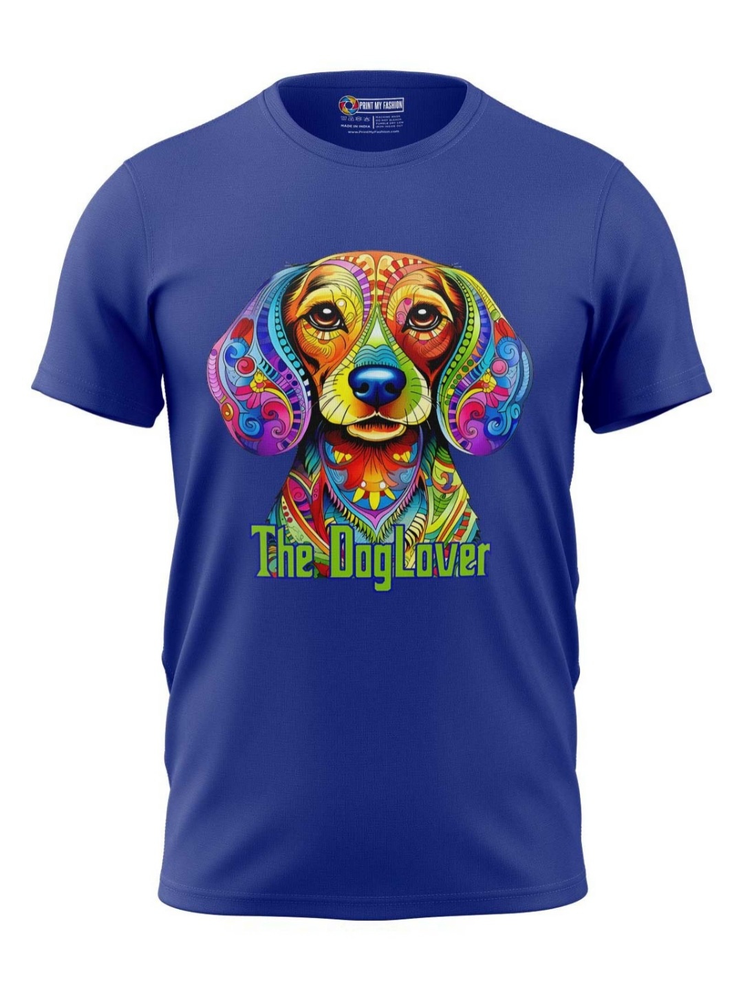 

Print My Fashion Boys Graphic Printed Round Neck Cotton T-shirt, Blue