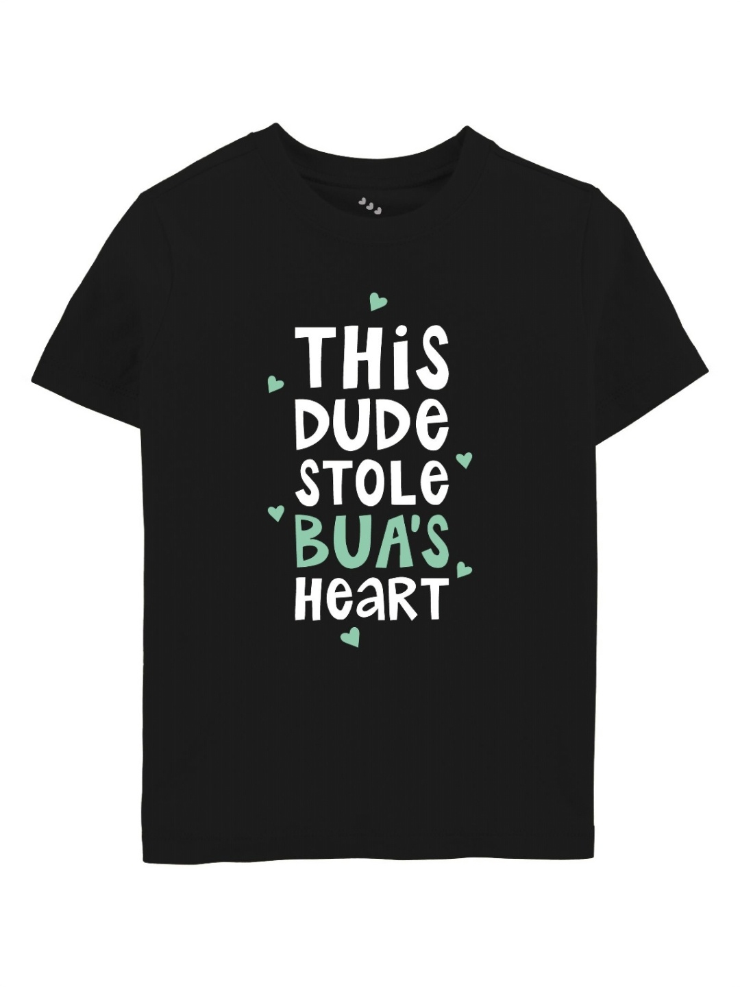 

Zeezeezoo Unisex Kids Typography Printed Round Neck Cotton T-shirt, Black