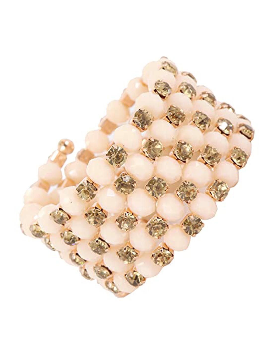 

ZULKA Women Bangle-Style Bracelet, Peach