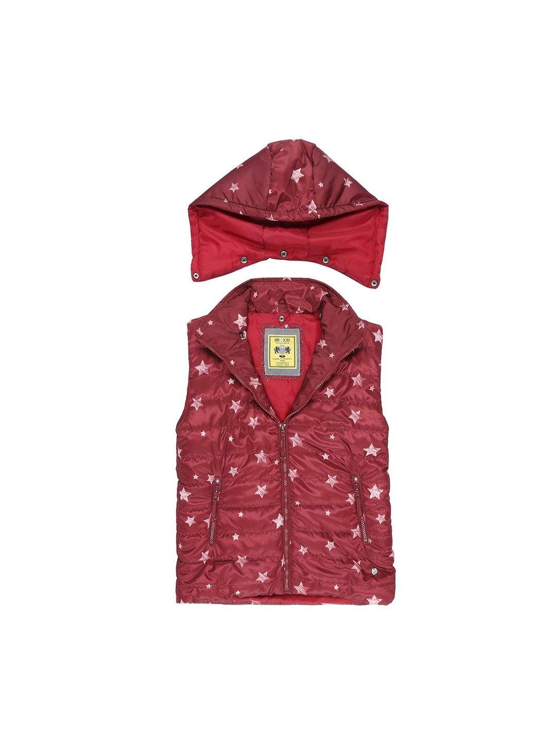 

Gini and Jony Girls Sporty Jacket, Maroon