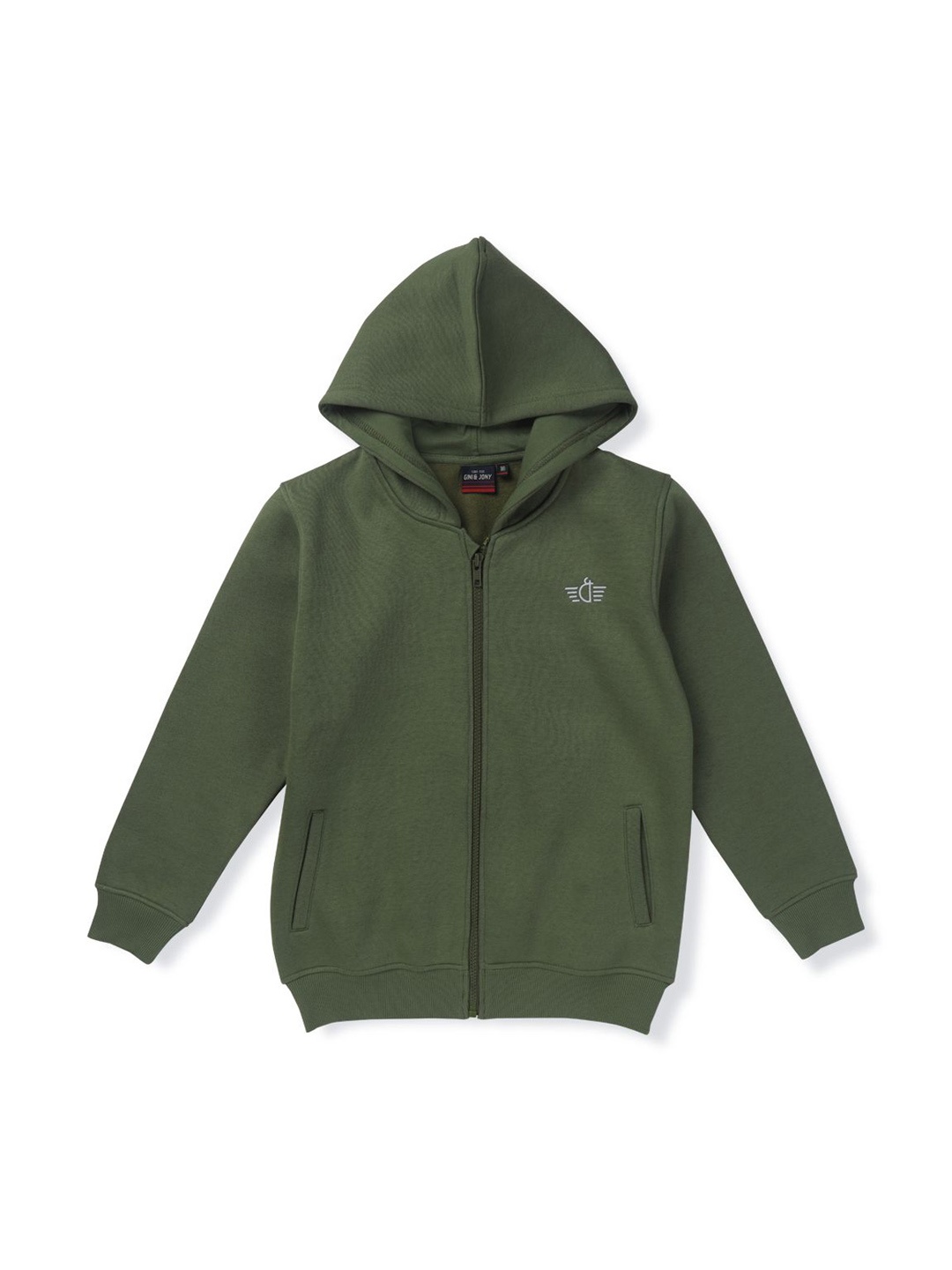 

Gini and Jony Boys Cotton Bomber Jacket, Green