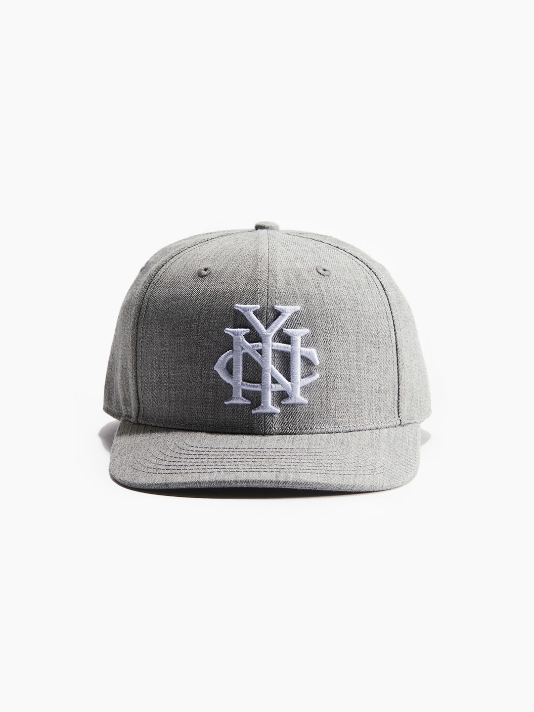 

H&M Men Embroidered Baseball Cap, Grey