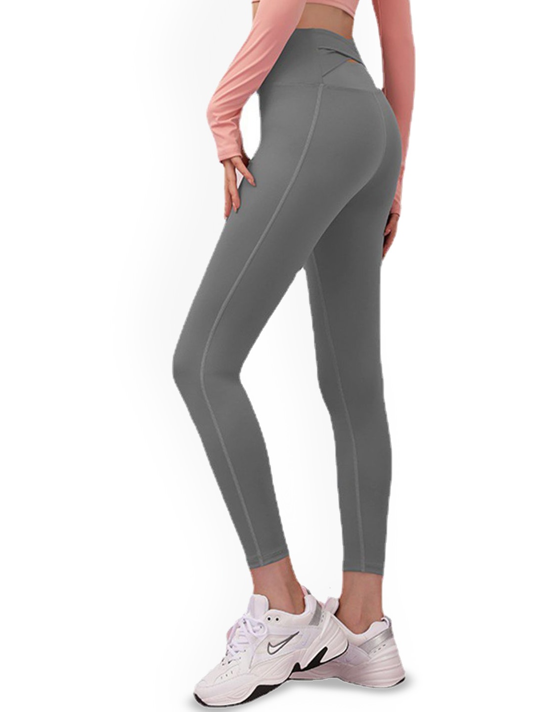 

StyleCast Women Mid-Rise Ankle-Length Yoga Tights, Grey