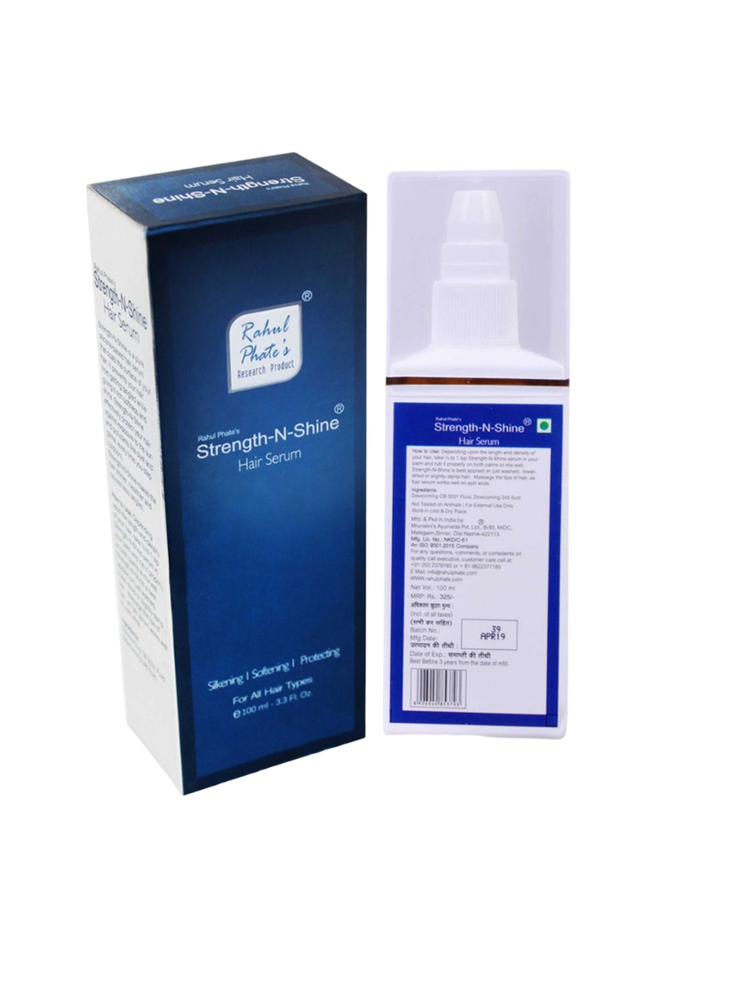 

Rahul Phate Research Product Strength-N-Shine Hair Serum - 80 ml, White