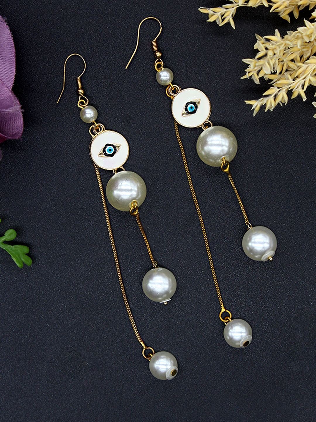 

KPOP Contemporary Drop Earrings, Gold