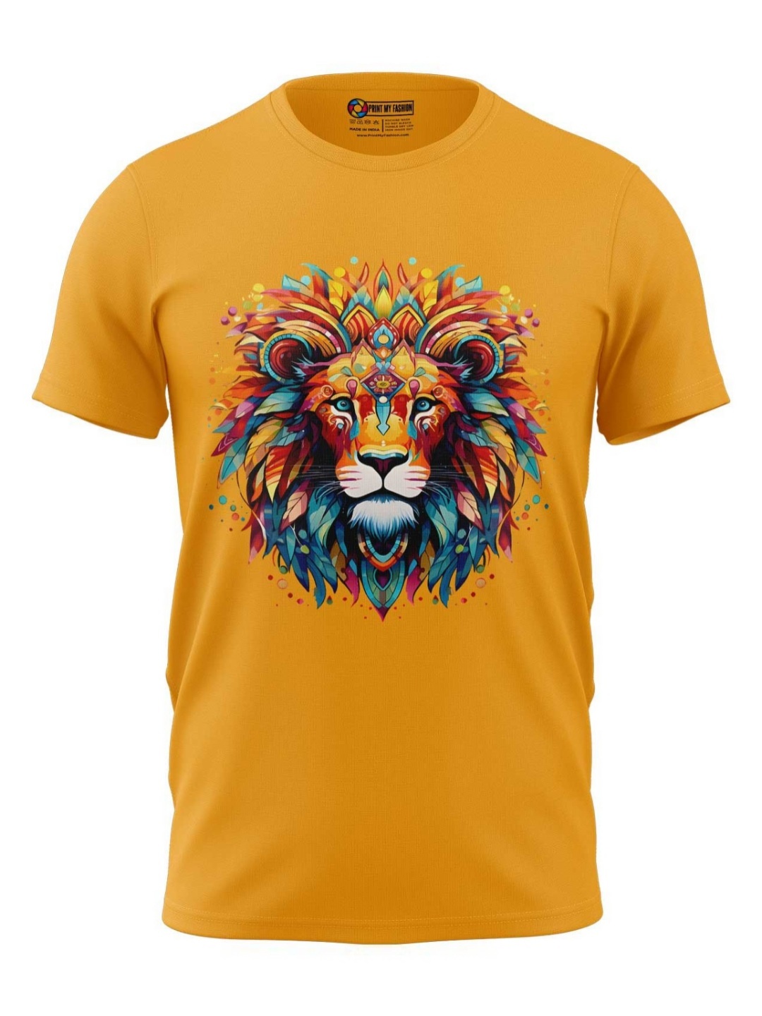

Print My Fashion Boys Graphic Printed Round Neck Cotton T-shirt, Yellow
