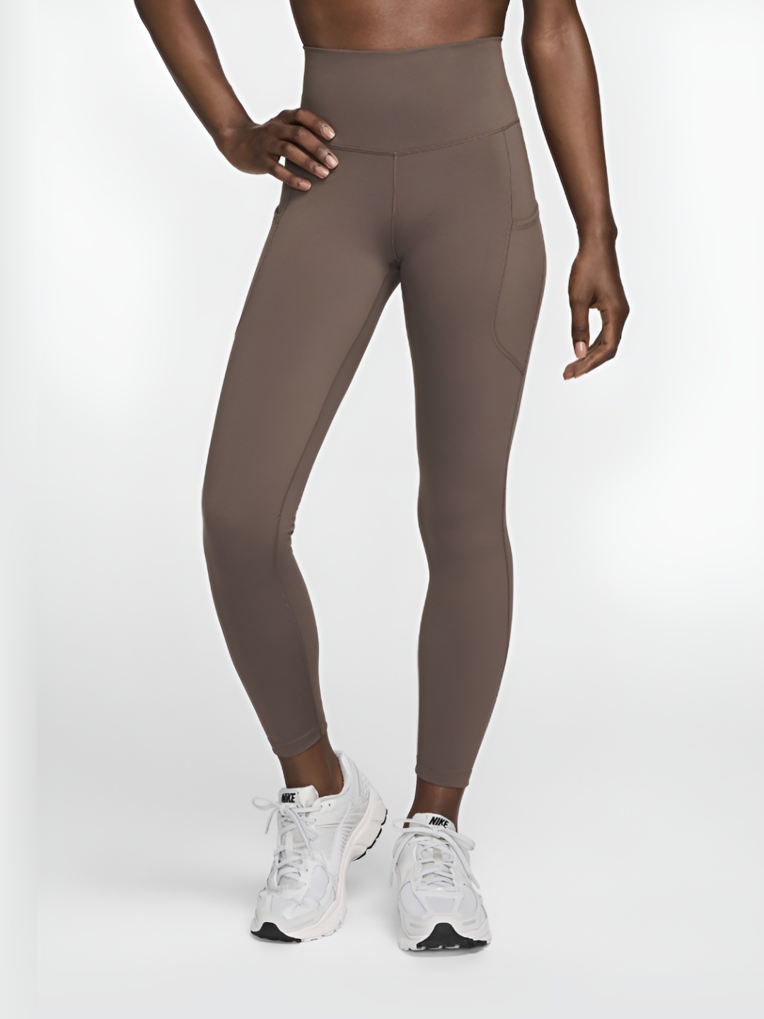 

Nike One Women's High-Waisted 7/8 Leggings with Pockets, Grey