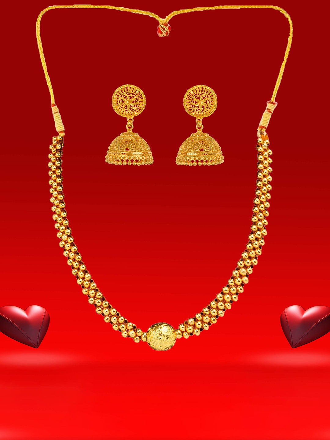 

Heer Collection Gold-Plated Jewellery Set