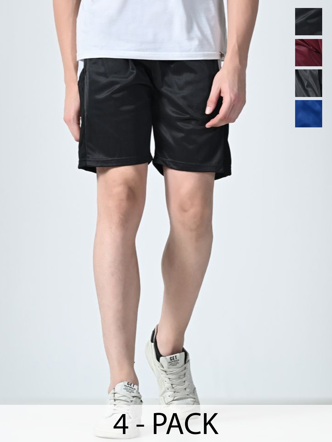 

BAESD Men Solid High-Rise Shorts, Multi