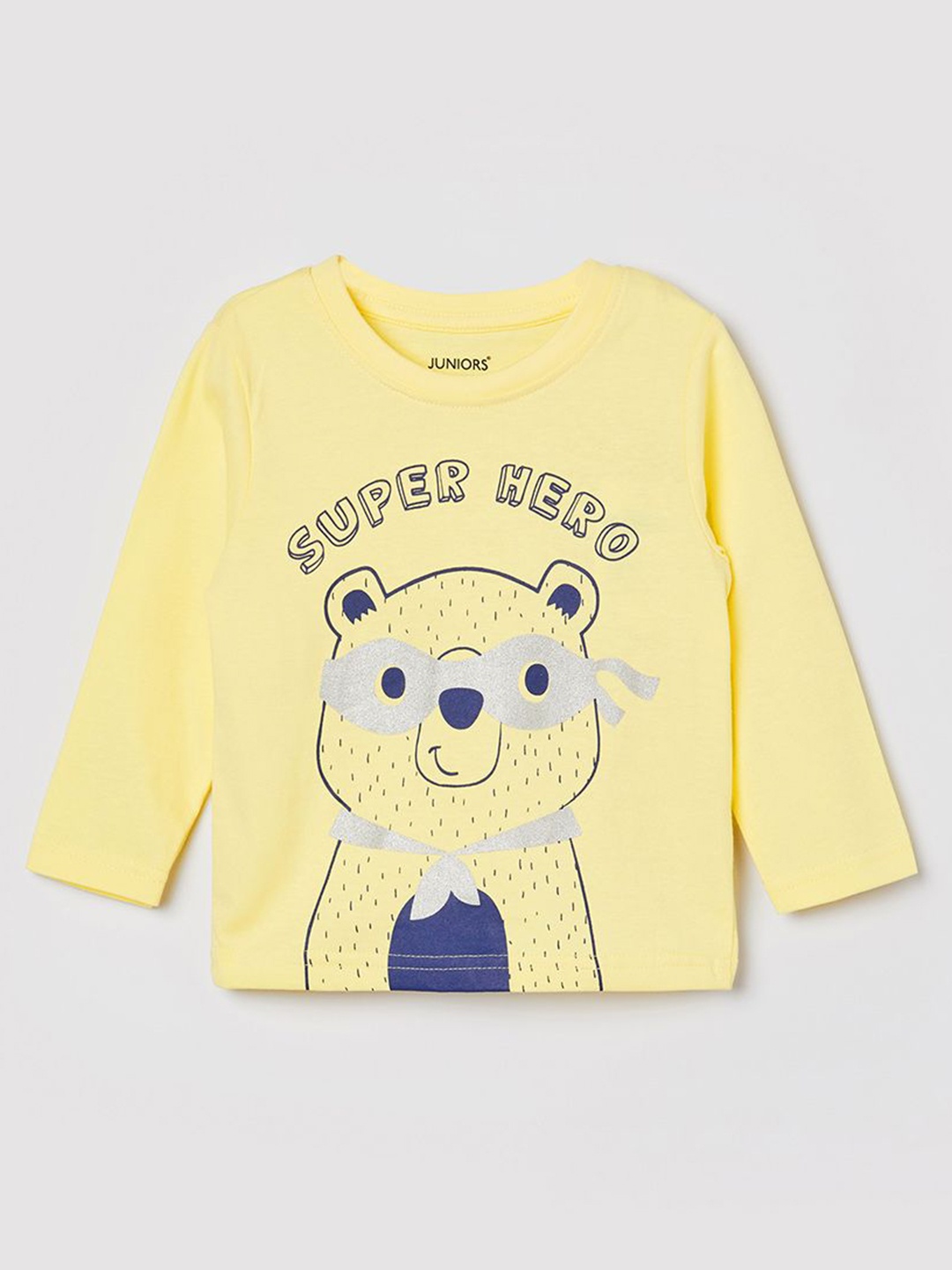 

Juniors by Lifestyle Boys Graphic Printed Round Neck Cotton T-shirt, Yellow