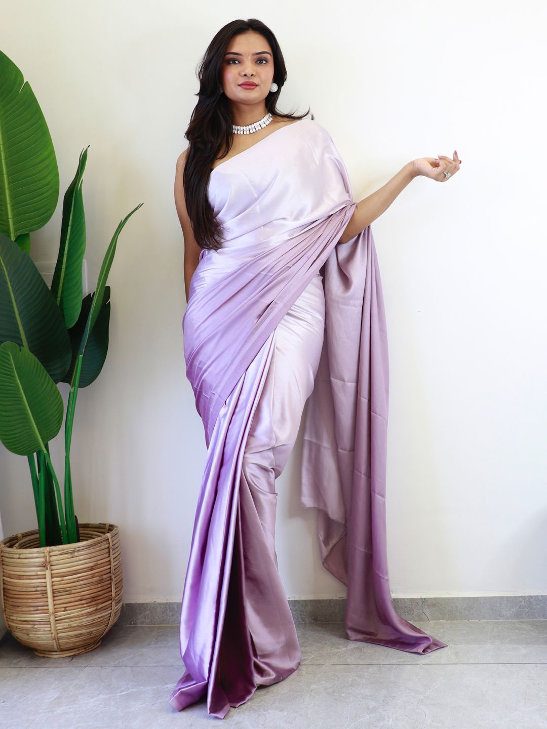 

Mitera Ombre Ready to Wear Saree, Purple