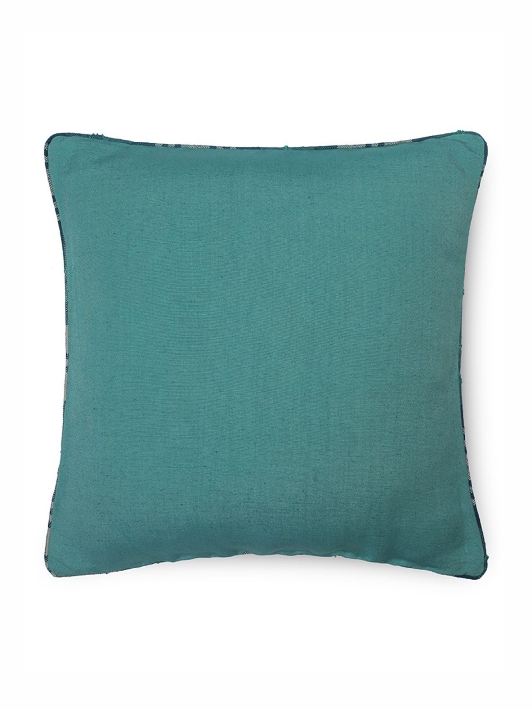 

ONSETHOMES Turquoise Blue Pure Cotton Square Cushion Covers