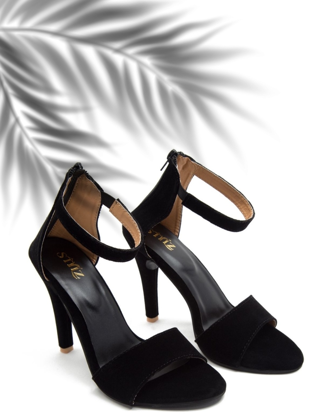 

stylzrepublic Women Ankle Loop Stiletto Sandals with Bows, Black