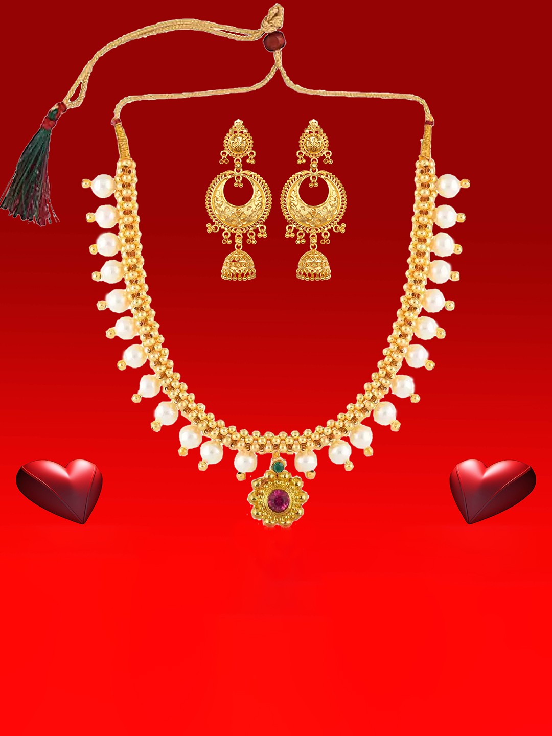 

Heer Collection Gold-Plated Jewellery Set