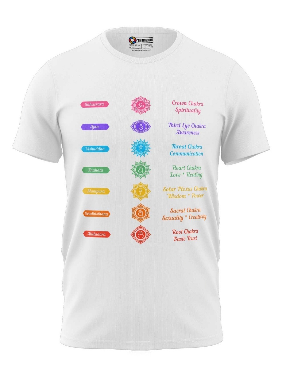 

Print My Fashion Boys Graphic Printed Round Neck Cotton T-shirt, White