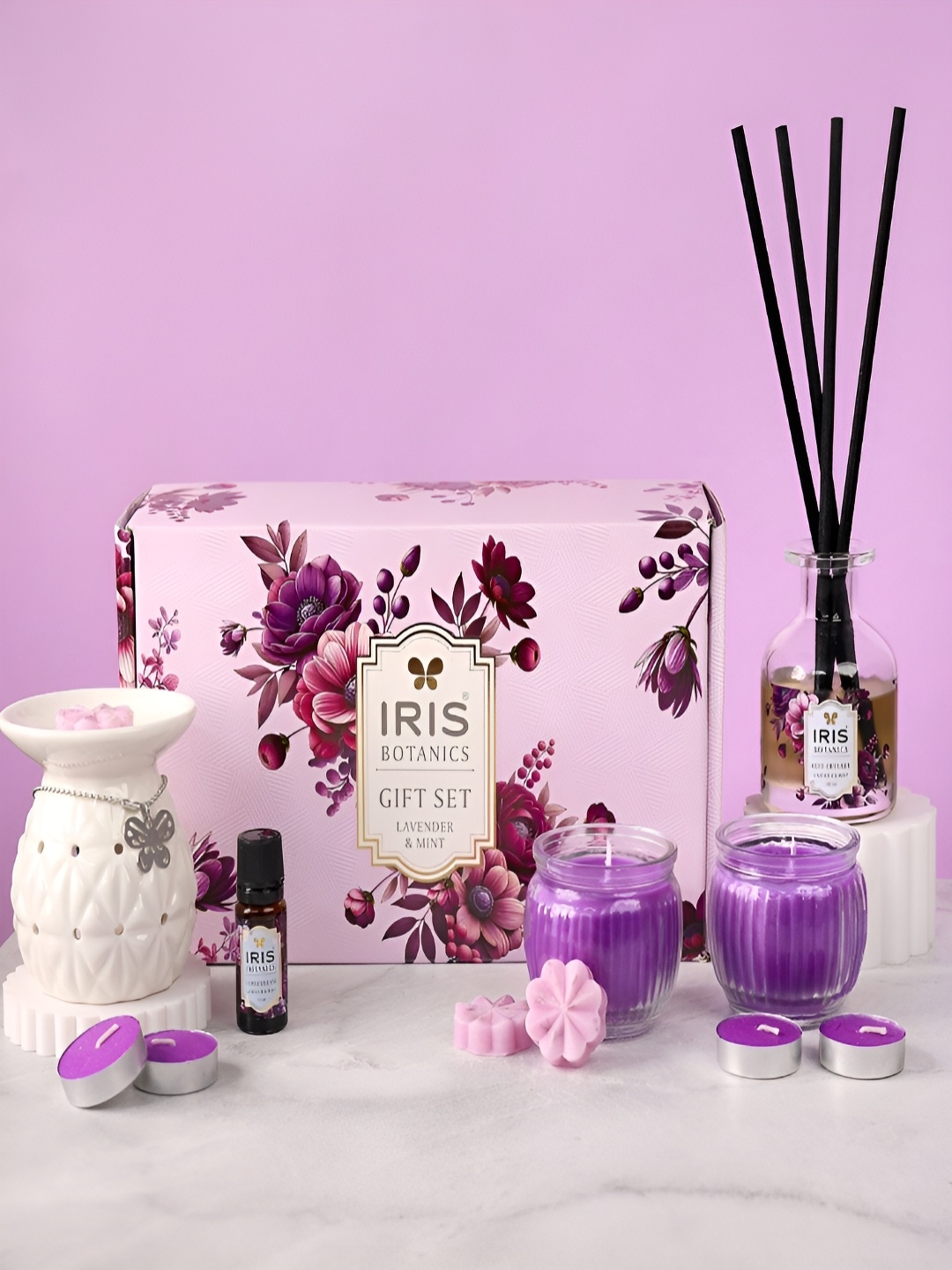 

Iris 14 Pieces Lavender & Mint Home Fragrance Set