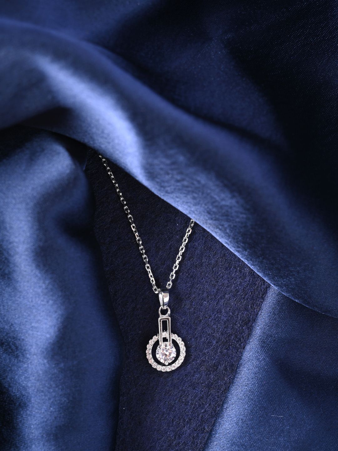 

Clara 929 Sterling Silver Rhodium-Plated Contemporary Pendants with Chains