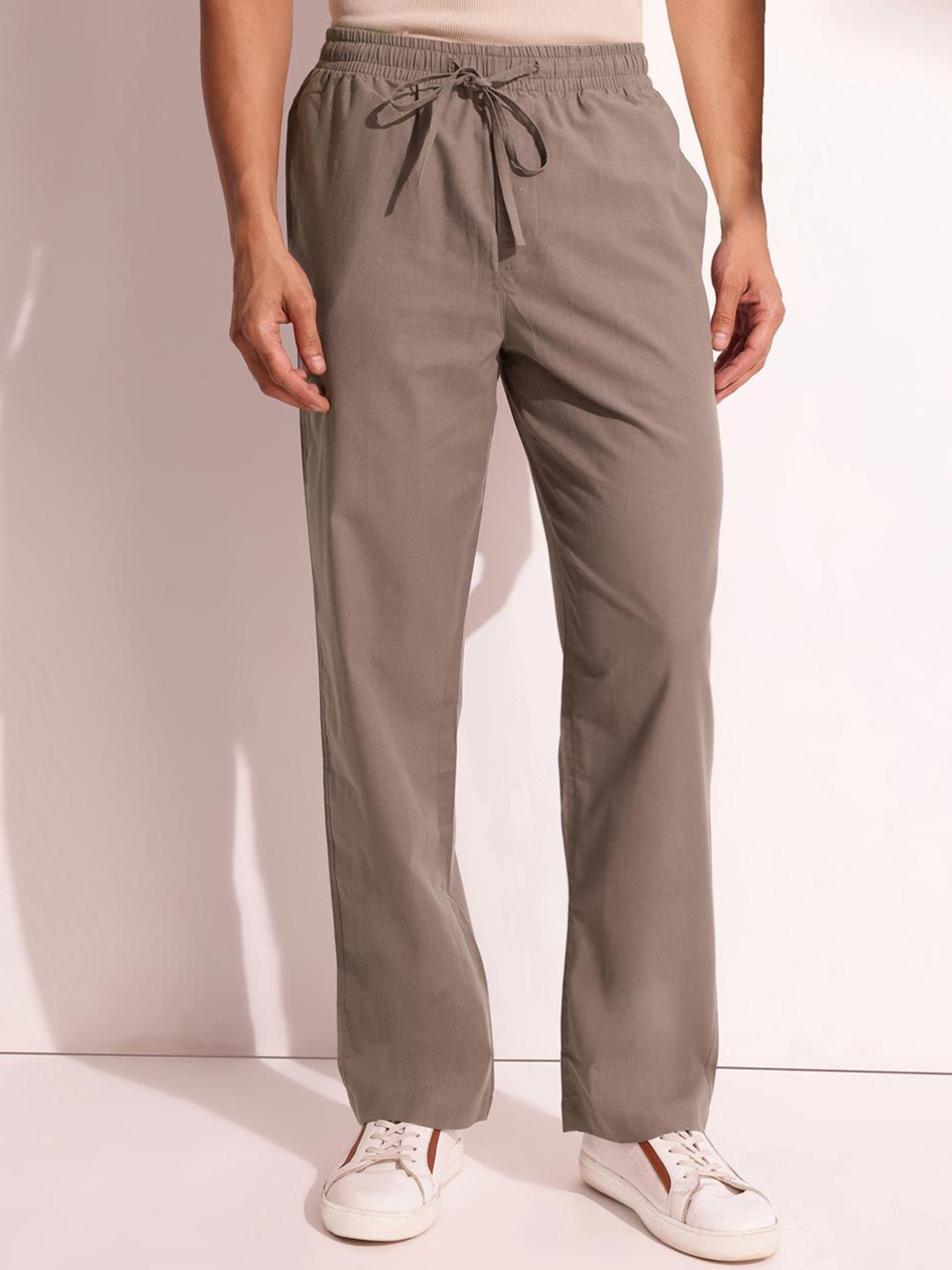 

Fabindia Men Trousers, Grey