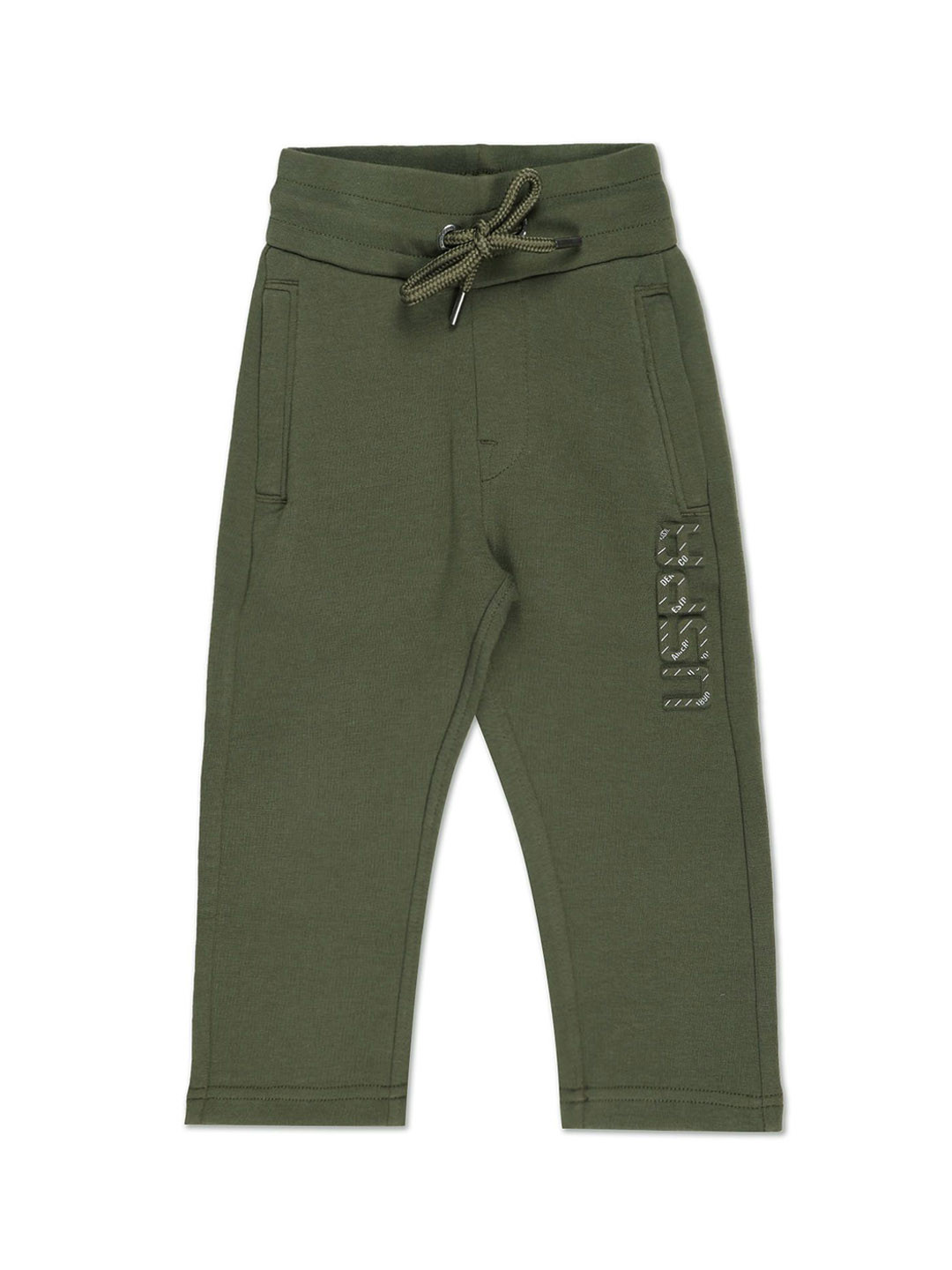 

U.S. Polo Assn. Kids Boys Printed Mid-Rise Track Pants, Green